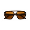 ARUBA unisex solbrille med brune glas og tortoise stel.