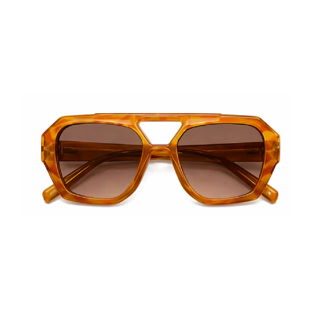 Amber Lens / Transparent Honey Frame