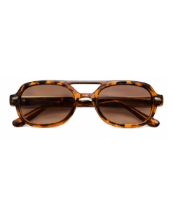 ARUBA unisex solbrille med brun gradient og tortoise stel.