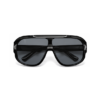 ISTANBUL oversized solbriller smoke linse og sort stel