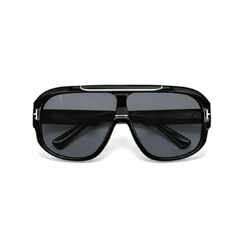 ISTANBUL oversized solbriller smoke linse og sort stel