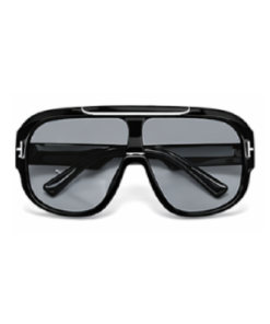 ISTANBUL oversized solbriller smoke fade linse og sort stel