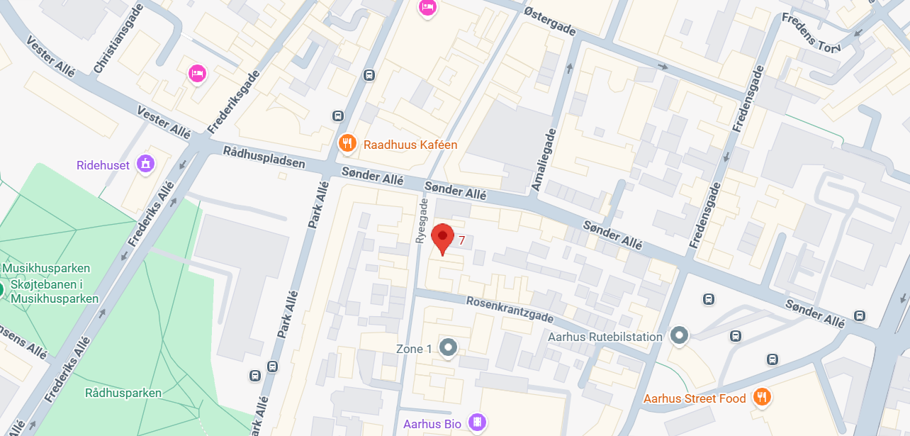 Kort/map butikslokation